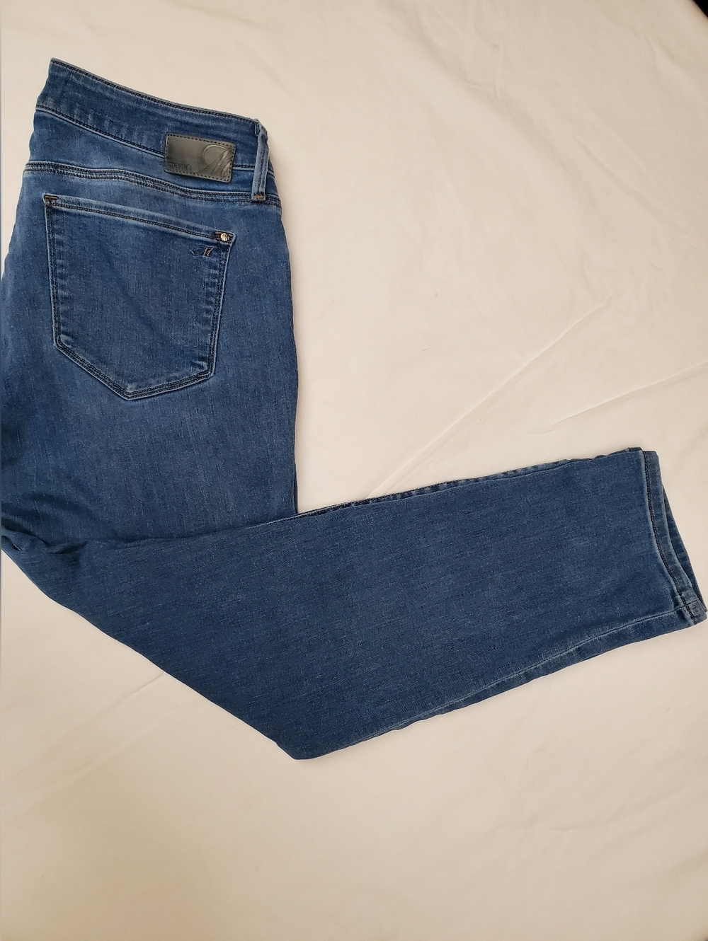Mavi Emma Jeans 12 Petite Slim Boyfriend Fit Blue Stretch Denim Casual Chic